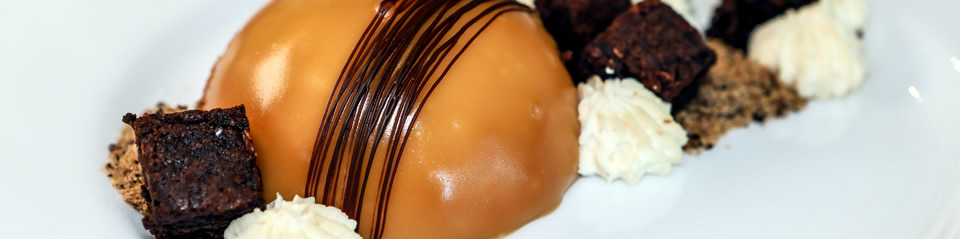 Slideshow; caramel chocolate mousse cake