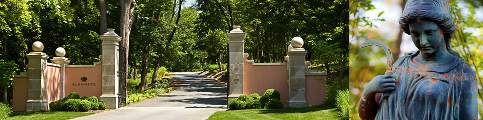 Slideshow: The Glenmere Mansion entrance montage with bronze sculpture detail