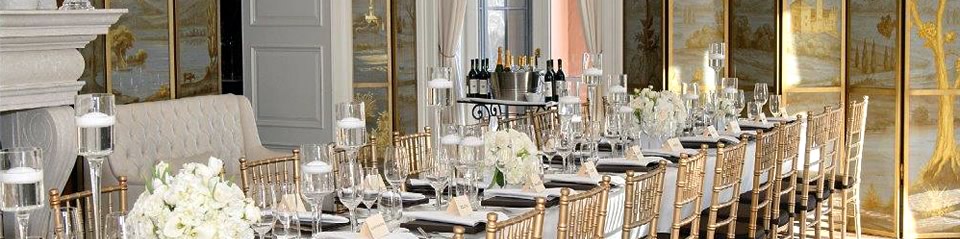 elegant table setting, The Supper Room, Glenmere Mansion